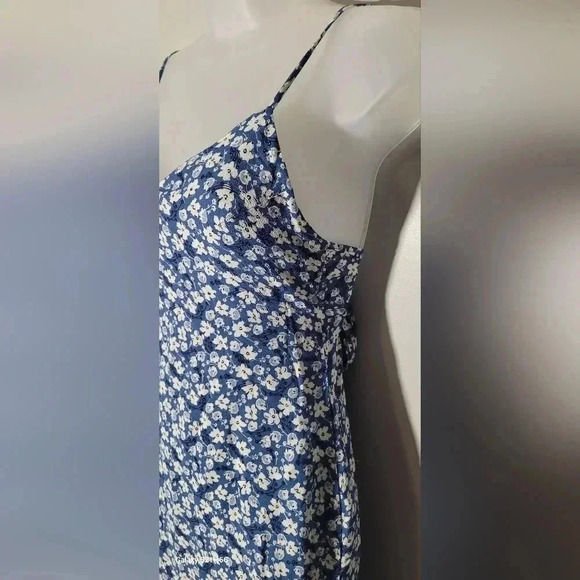 REFORMATION Flourish Ivory Floral Print DIETRICH A-Line Tie Waist Crepe Dress 2P - Picture 8 of 16